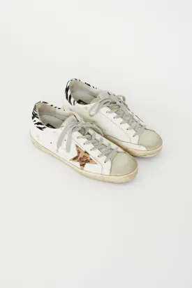White & Grey Superstar Low Top Sneaker