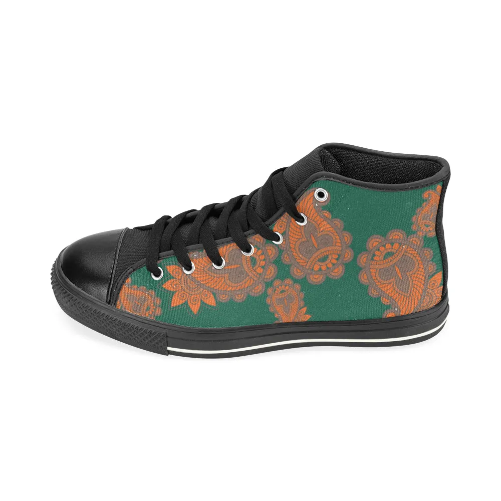 Women's Mandala Print Canvas High Top Shoes
