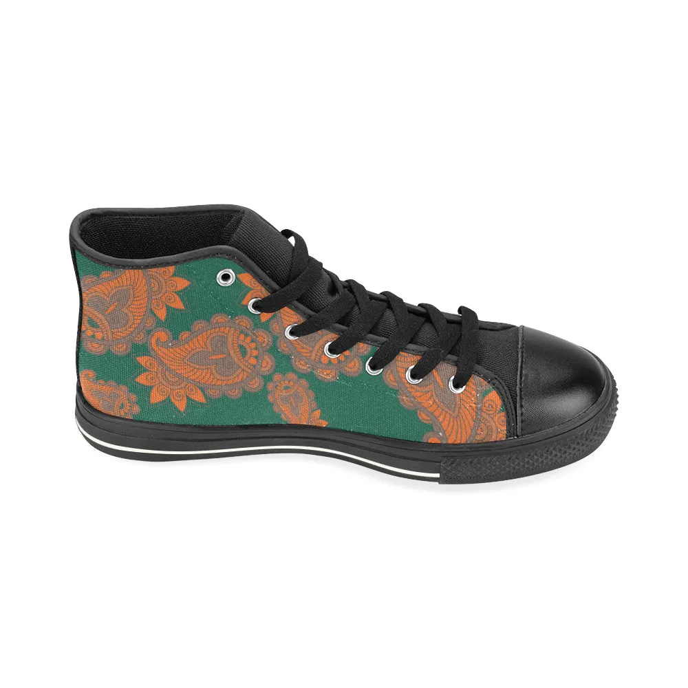 Women's Mandala Print Canvas High Top Shoes